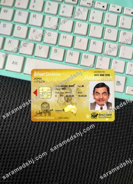 Australia Queensland state driving licence photolook FRONT